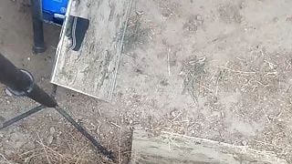 ( vid 2 )wearing cumed sandals