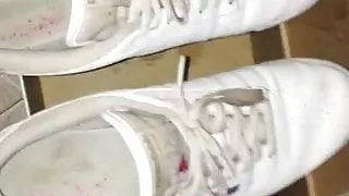 Wet brand new Reebok princess cummed