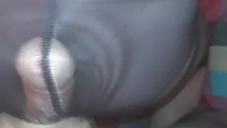 cum with a friend on my aunt's panties and pantyhose