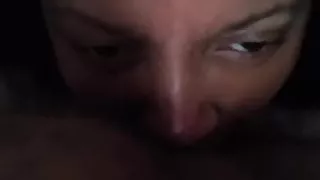 Guy farts in his girls face as she rims him