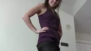 I will help you jerk off in nothing but pantyhose