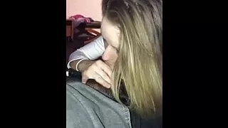 Blonde At The Gangbang House