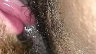 Big ebony pussy lips licking verry hairy WET