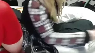 Blonde Schoolgirl  Anal Dildo Fuck