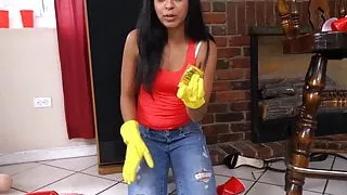 Offered the maid a bit more cas