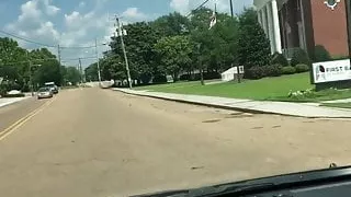 Fucking her pussy in public