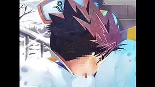 Collie get deepthroat from Shota part one