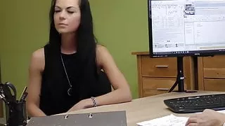 Rich young lady strikes a deal by getting her pussy struck