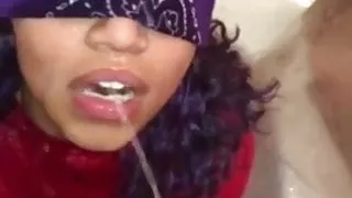 Facial on black girl