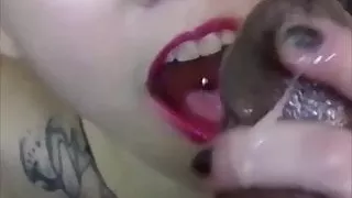 She so happy to milk that bbc