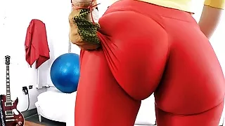 THE ASS PERFECTION SPANDEX SLUT, FIONA from SportySlut.com