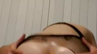 Bubble ass whore riding my 9 inch pole