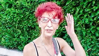 DEUTSCHLAND REPORT - German mature redhead sucks big dick