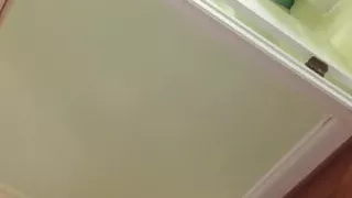 Chinese girl wet while giving blowjob