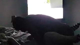 Wifie having fun with her BBC while I'm at work (part 2)