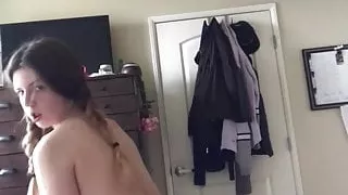 Busty Amateur Stripping