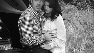 Couple Outdoor in bw