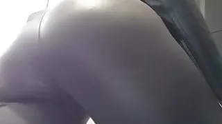 leather pants show fart and pee