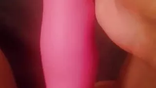 Keri getting off shaved