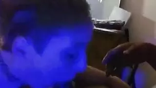 dirty white slut eats black cock