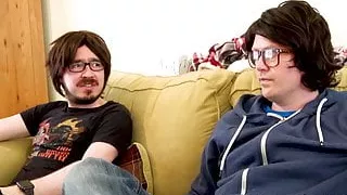 Myla Elyse Sucking Nerd Cock