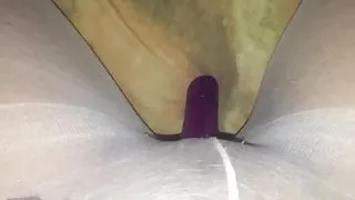 Show you my pussy in white pantyhose