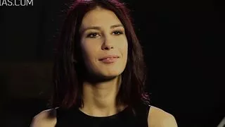 Redhead seriously whipped on her thighs