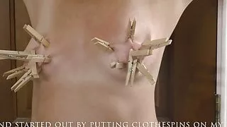 Slave nikki, tits and pussy torture with nipple play