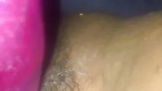 Ebony with creamy squirting pussy