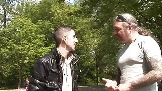 Mature slut cocksucking in red light district