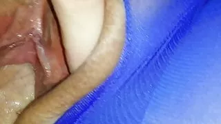 Blue Pantyhose Creampie