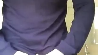 He showes us his big boner