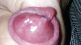 Fat hard cock throbbing sticky cum play