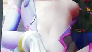 Sperma auf Dva von Overwatch SOP abspritzen