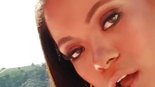 Anally riding ebony cutie