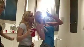Real Slut Party - Four blonde party girls let loose - MOFOS