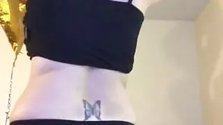 Booty wiggle bored at home