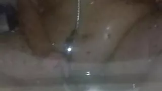 Hot BBW Wife Pleasing Herself In the Shower