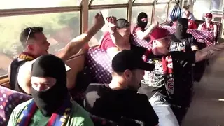 C zech GangBang in Train