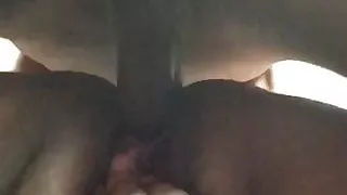 Pounding up in the dog as she squirts (looking up)