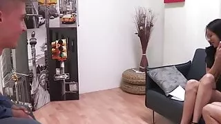 Blonde and brunette are ready for an orgy