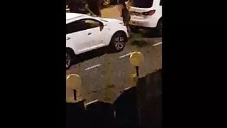 Woman strips and pisses in the street at 4am