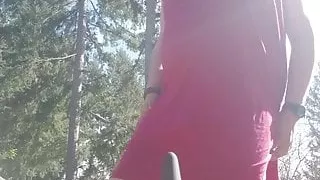 large amateur transsexual  outranssexual ide in night gown