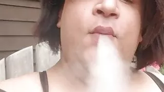 amateur bottomless transsexual  just saying hi pre makeup