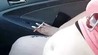 BBW In The Car
