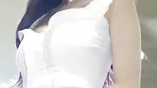 Model at the exhibition