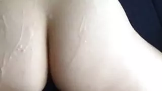 cum on girlfriend  jiggly ass