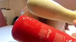 Extreme anal fisting and fire extinguisher fuck