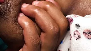 Getting my big black nipples and tits sucked Sheisnovember