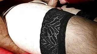 Auto-Fellatio mit Sperma